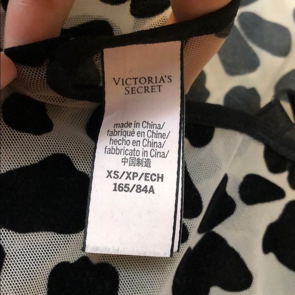 Victoria's Secret Velvet And Mesh Slip Dress Nude - Picture 3 of 4